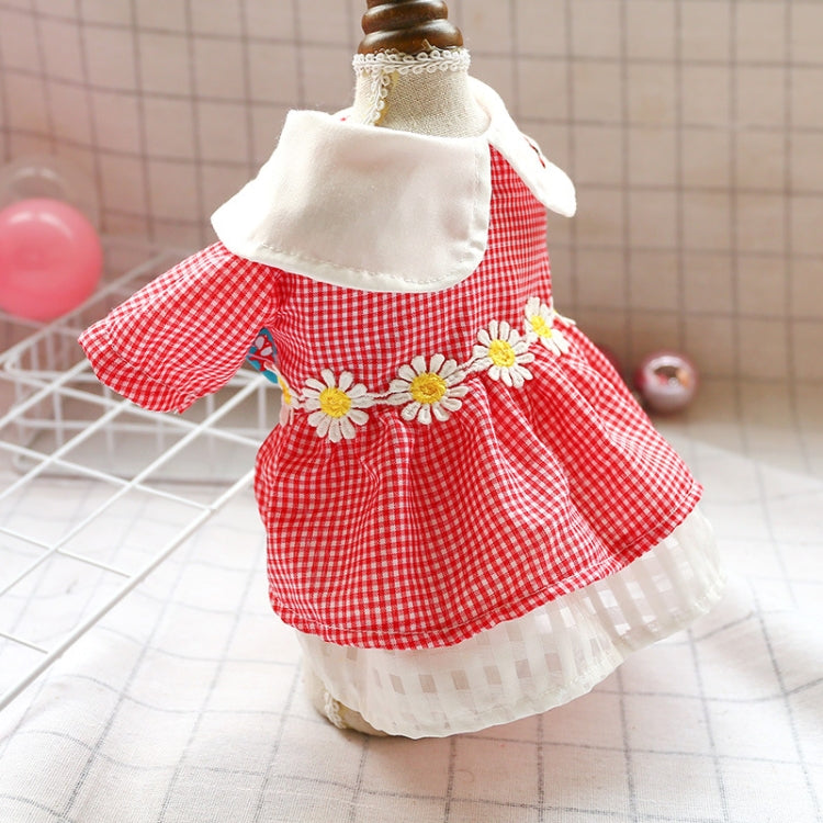 Dog Clothes Cat Small Dog Pet Flower Skirt, Size: L