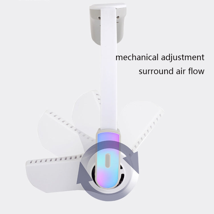 USB Leafless Hanging Neck Lazy Sports Silent Fan