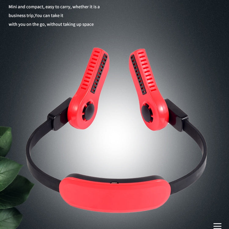 USB Leafless Hanging Neck Lazy Sports Silent Fan