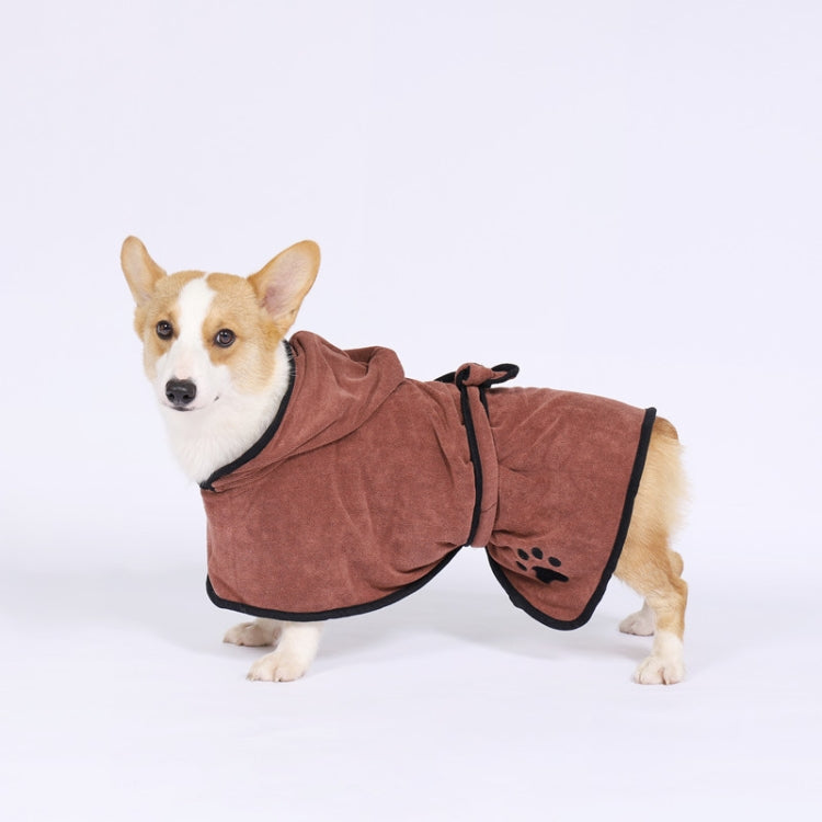 Dog Water Absorbing Towel Cat Bath Towel Bathrobes Pet Supplies S