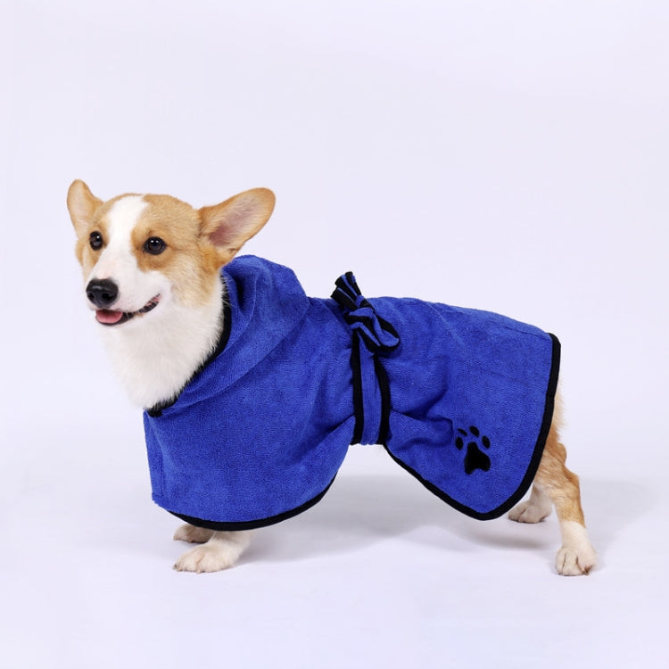 Dog Water Absorbing Towel Cat Bath Towel Bathrobes Pet Supplies M