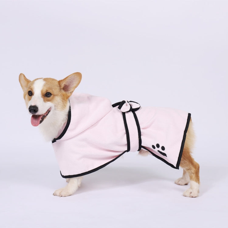 Dog Water Absorbing Towel Cat Bath Towel Bathrobes Pet Supplies M
