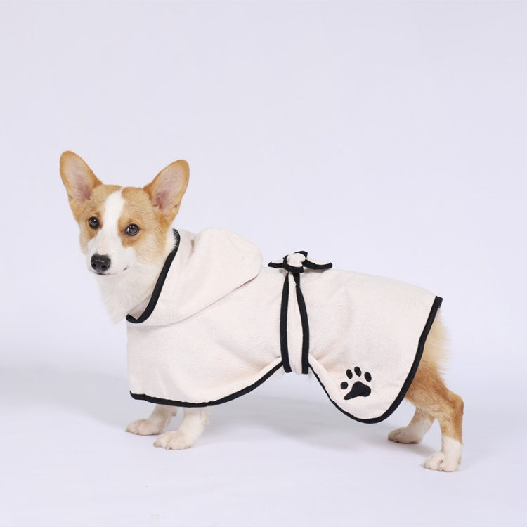 Dog Water Absorbing Towel Cat Bath Towel Bathrobes Pet Supplies M