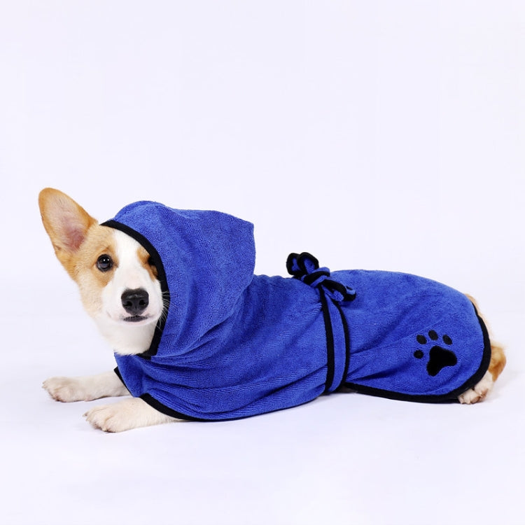 Dog Water Absorbing Towel Cat Bath Towel Bathrobes Pet Supplies M