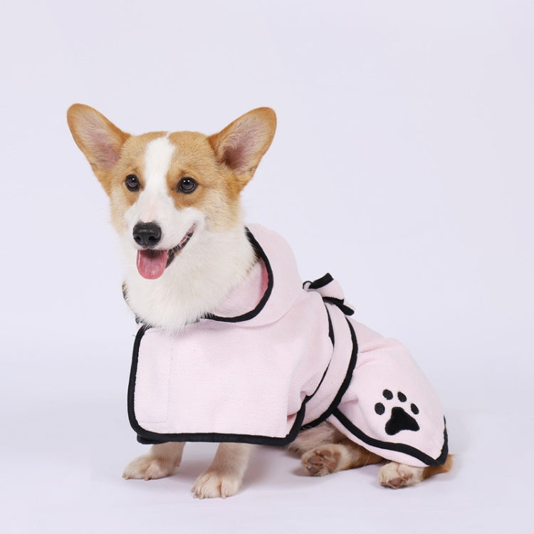 Dog Water Absorbing Towel Cat Bath Towel Bathrobes Pet Supplies M
