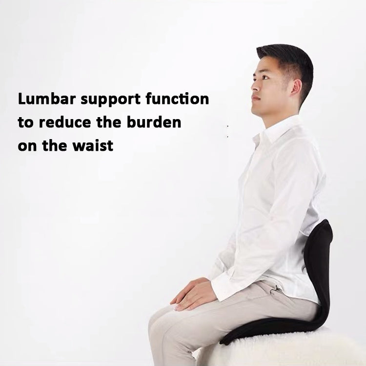 Petal Beautiful Buttocks Correction Seat Cushion Sedentary Waist Guard Anti-Hunchback Cushion, Size: Free Szie(Black)