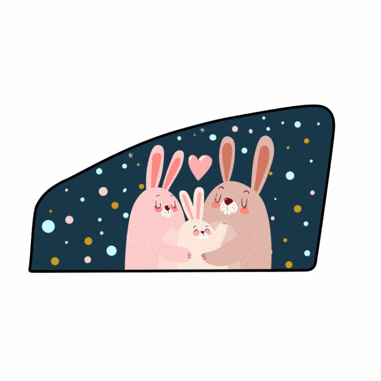 Automobile Sunshade Car Windows Sun Protection And Heat Insulation Magnetic Telescopic Side Curtains