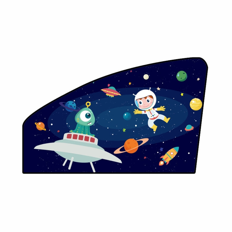 Automobile Sunshade Car Windows Sun Protection And Heat Insulation Magnetic Telescopic Side Curtains