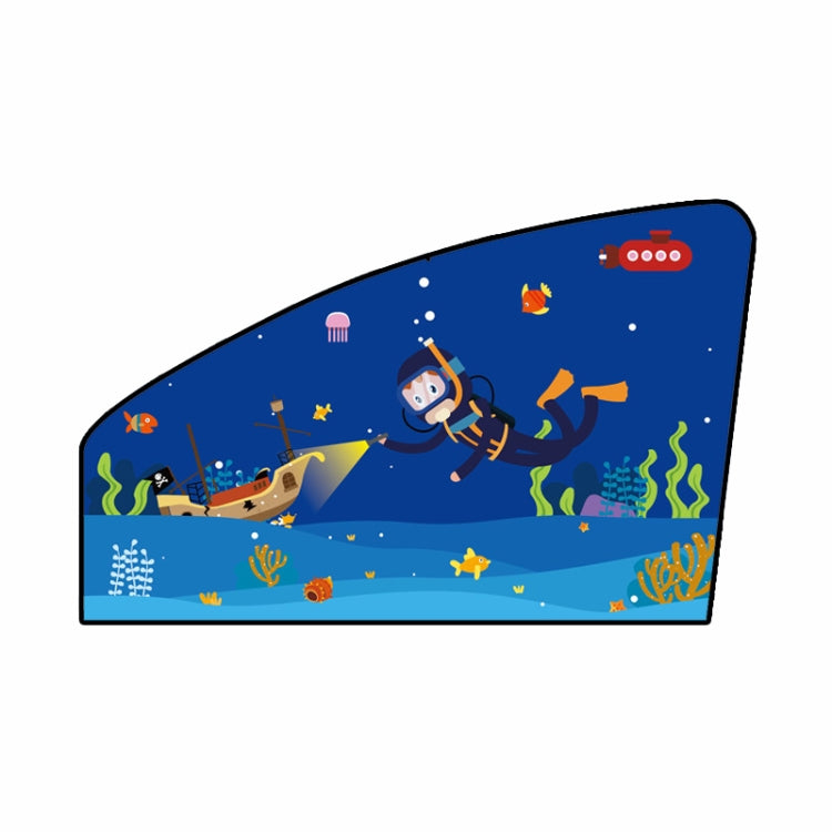 Automobile Sunshade Car Windows Sun Protection And Heat Insulation Magnetic Telescopic Side Curtains