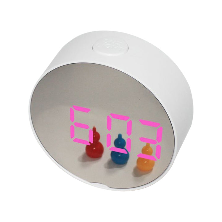 Mirror Multi-Function Alarm Clock LED Watch Makeup Mirror Alarm Clock