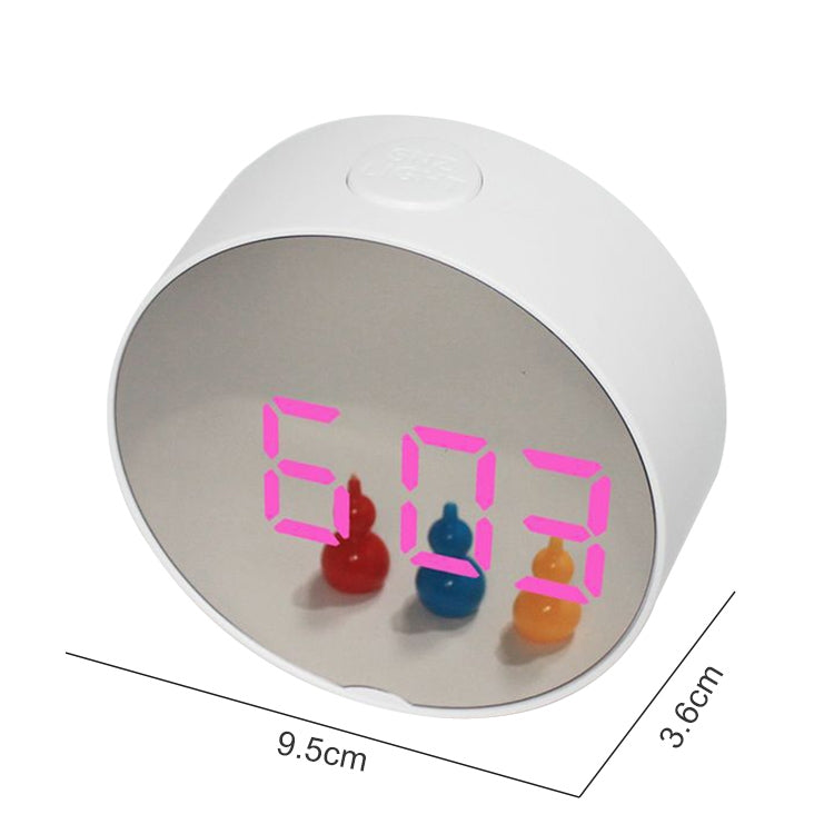 Mirror Multi-Function Alarm Clock LED Watch Makeup Mirror Alarm Clock