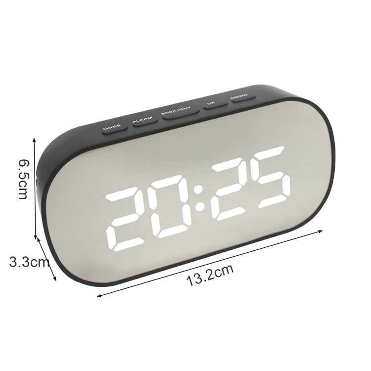 Mirror Multi-Function Alarm Clock LED Watch Makeup Mirror Alarm Clock