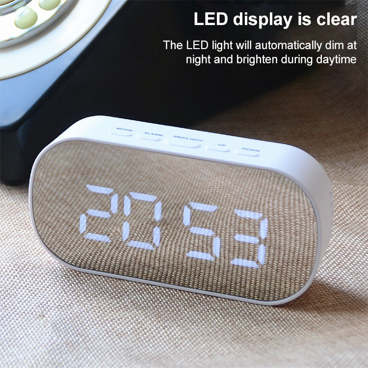 Mirror Multi-Function Alarm Clock LED Watch Makeup Mirror Alarm Clock