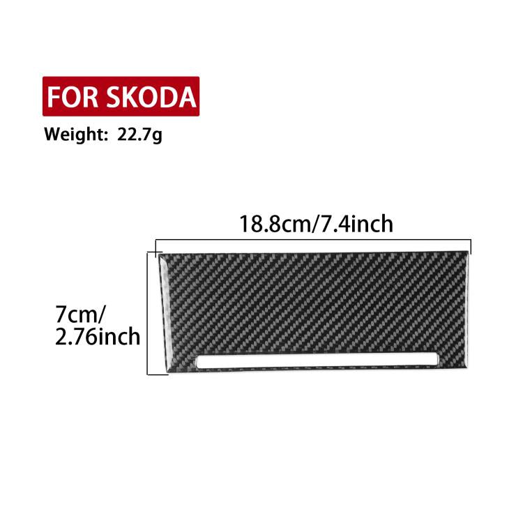 For 2017-2021 Skoda Octavia Right-Hand Drive 2pcs /Set Gear Shift Panel Trim Sticker