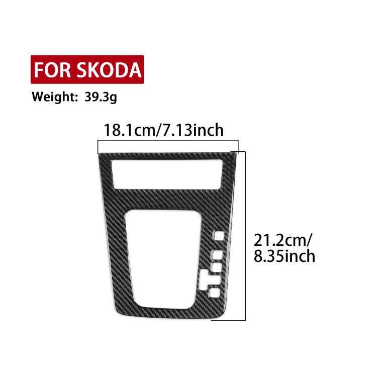 For 2017-2021 Skoda Octavia Right-Hand Drive 2pcs /Set Gear Shift Panel Trim Sticker