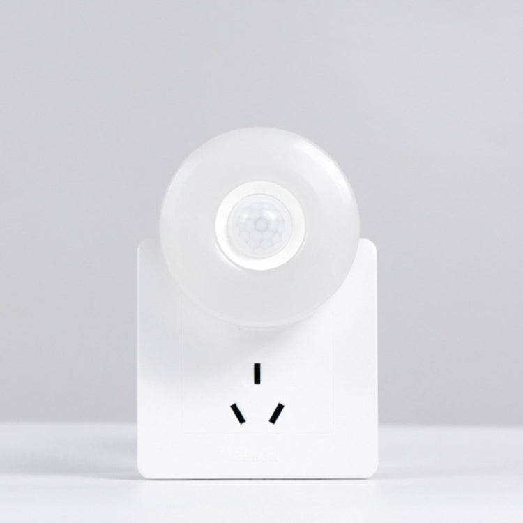GD-8605 Human Body Induction Sound And Light Dimming Brightness Night Light EU/US Plug, Light color: Round 0.6W