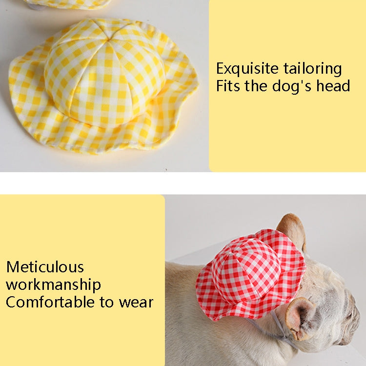 2 PCS Dog Hat Summer Cool Photo Decoration Pet Cat Sun Hat, Size: M