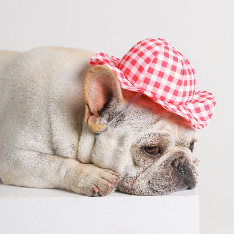 2 PCS Dog Hat Summer Cool Photo Decoration Pet Cat Sun Hat, Size: M