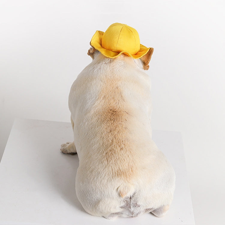 2 PCS Dog Hat Summer Cool Photo Decoration Pet Cat Sun Hat, Size: M