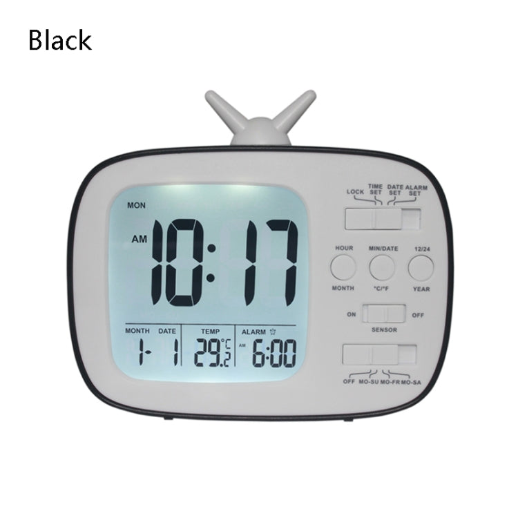 G179 Retro TV Alarm Clock Student Dormitory Bed Electronic Clock