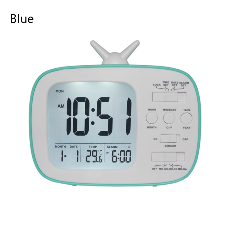 G179 Retro TV Alarm Clock Student Dormitory Bed Electronic Clock