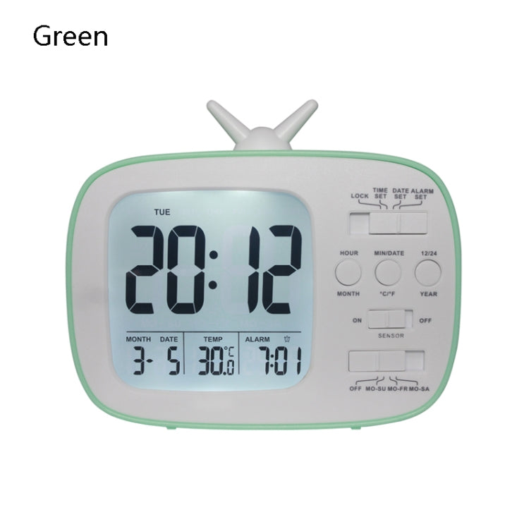 G179 Retro TV Alarm Clock Student Dormitory Bed Electronic Clock