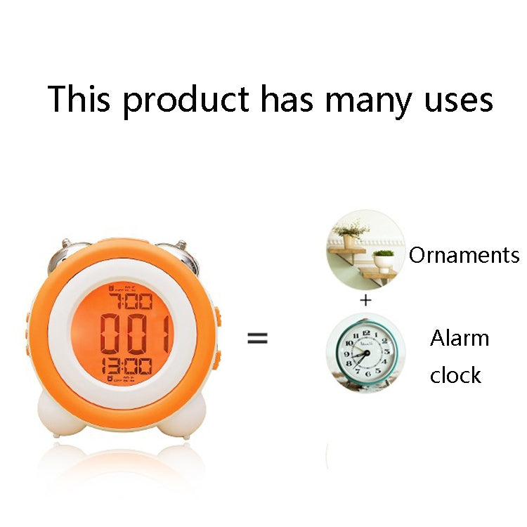 0705 Big Volume Simple Three-Dimensional LED Alarm Clock Mute Luminous Electronic Clock