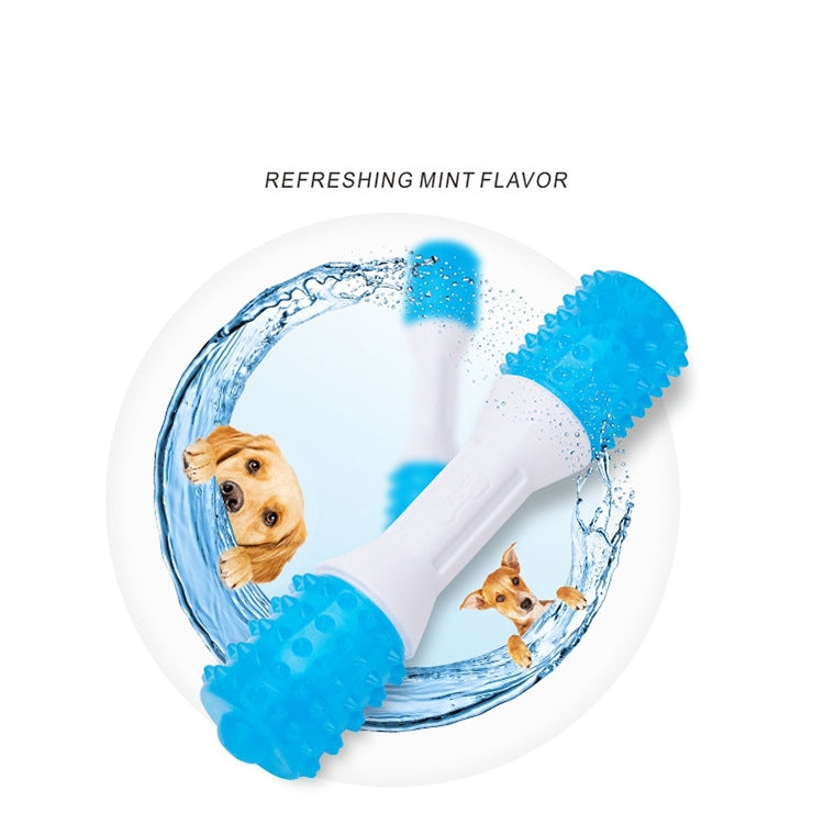 Nylon TPU Two-Color Bite Stick Puppy Toy Bone Teddy Golden Retriever Molar Toys, Specification: Medium Spine