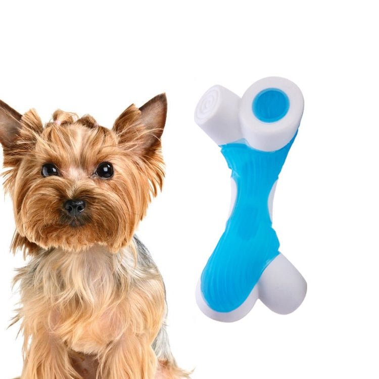 Nylon TPU Two-Color Bite Stick Puppy Toy Bone Teddy Golden Retriever Molar Toys, Specification: Small Y-shaped Branches Bone