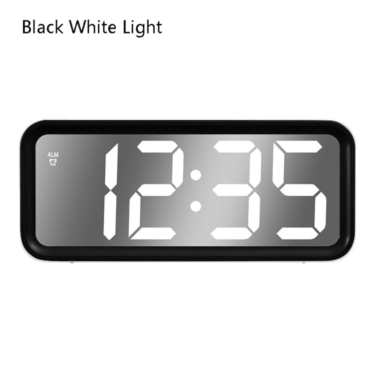 6508 Novelty Big Screen Electronic Clock Mirror LED Alarm Clock
