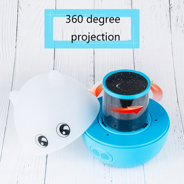 WE2121 Music Starry Pig Projection Night Light With Sleeping Light, Light color: Bluetooth Pink