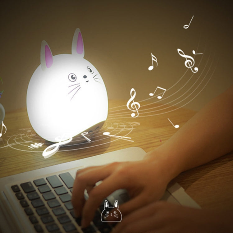 LM-001 Bluetooth Speaker Night Light USB Romantic Atmosphere Light Bedroom Colorful Silicone Pat Light