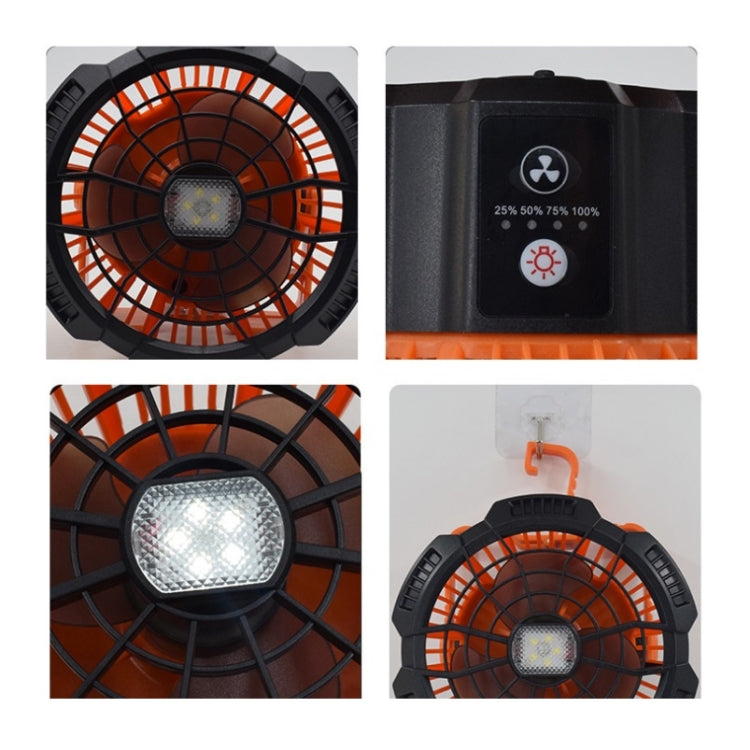 16 Inch USB Outdoor LED Lamp Household Swingable Up And Down Fan