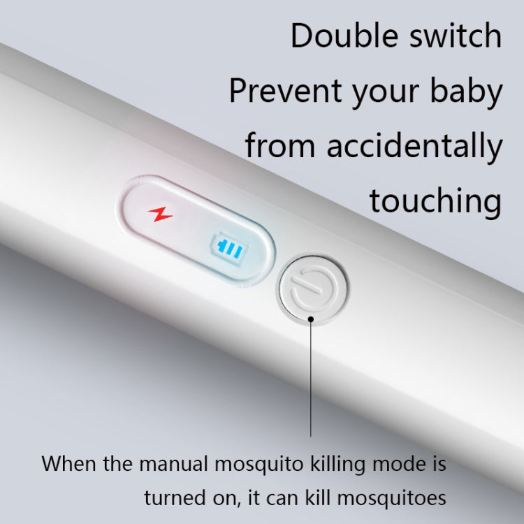 XTDWP001 Mosquito Killer Lamp USB Household Inhalation Type LED Mosquito Trap Electric Mosquito Swatter(White)