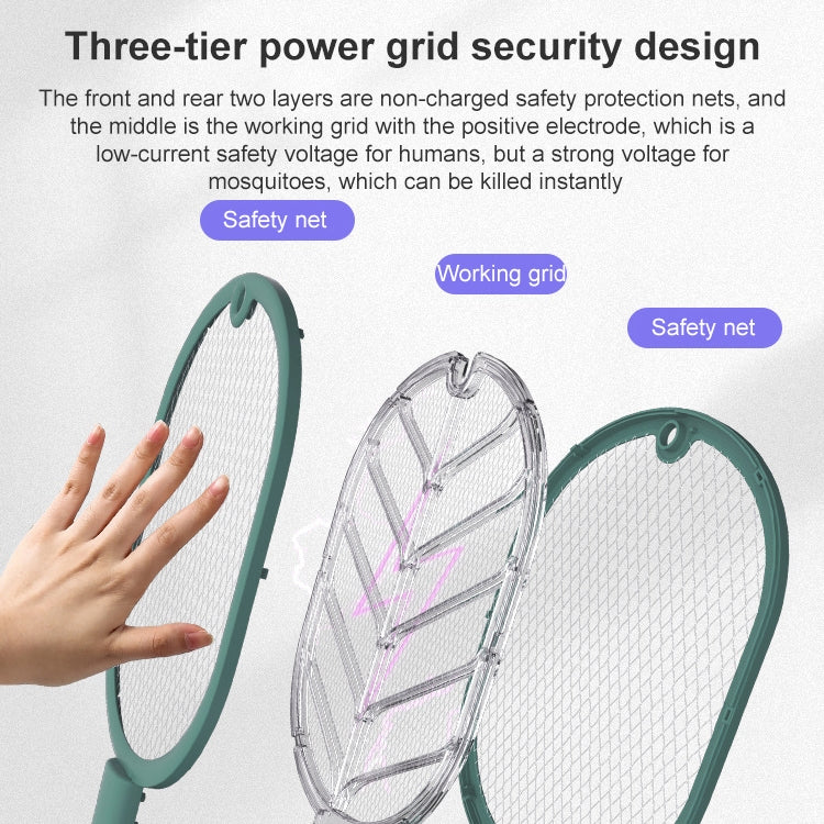 XH-11A USB Electric Mosquito Swatter Purple Light Mosquito Trap Household Mosquito Killer, Colour: Autumn Yellow + Wall