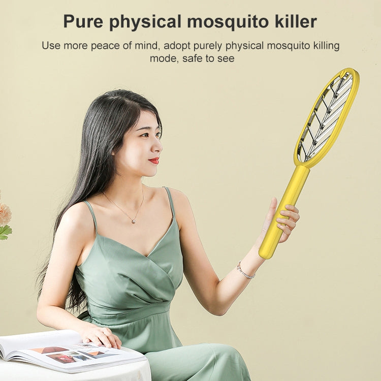 XH-11A USB Electric Mosquito Swatter Purple Light Mosquito Trap Household Mosquito Killer, Colour: Summer Green (Wall + Base)