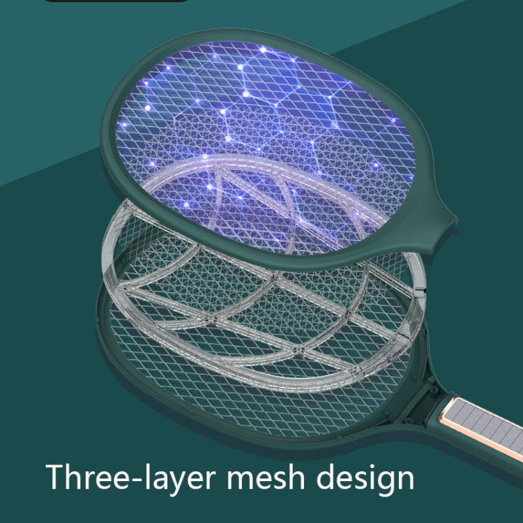 XH-11A Solar Electric Mosquito Swatter Smart Light Sensor Photocatalyst Mosquito Killer Lamp Household Fly Swatter