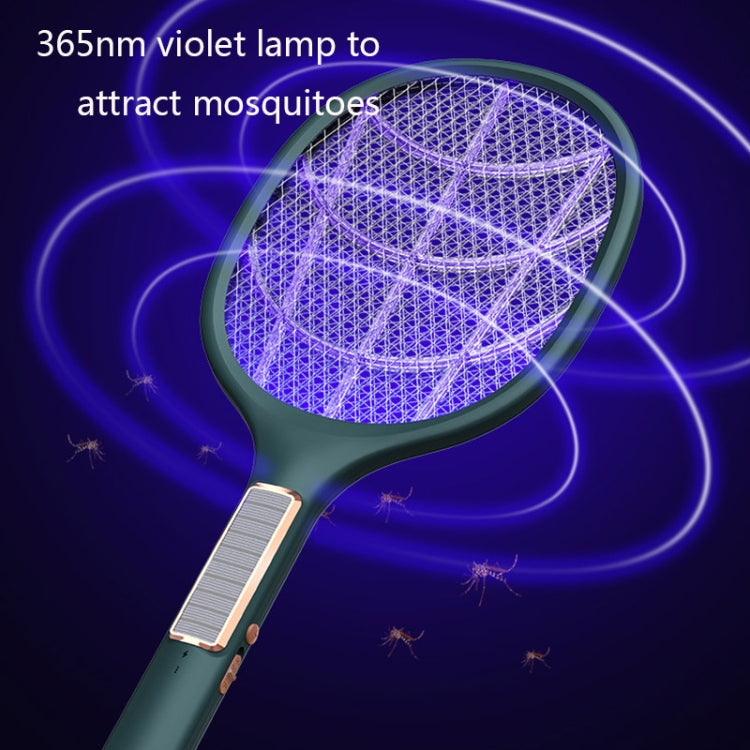 XH-11A Solar Electric Mosquito Swatter Smart Light Sensor Photocatalyst Mosquito Killer Lamp Household Fly Swatter