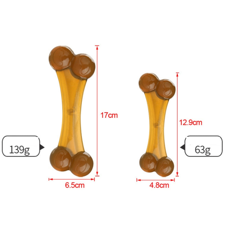 Nylon PU Dog Molar Stick Cleaning Dog Bite Toy, Specification: Large Double Head Arched Bone