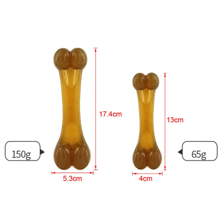 Nylon PU Dog Molar Stick Cleaning Dog Bite Toy, Specification: Large Double Bone