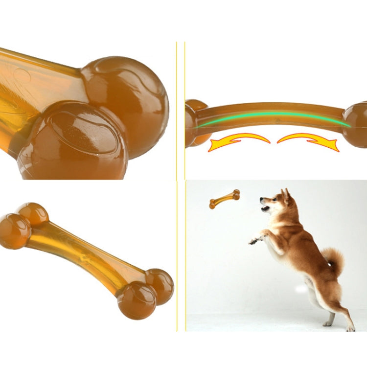 Nylon PU Dog Molar Stick Cleaning Dog Bite Toy, Specification: Large Arched Bone