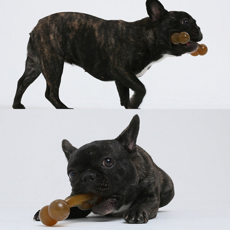 Nylon PU Dog Molar Stick Cleaning Dog Bite Toy, Specification: Large Arched Bone