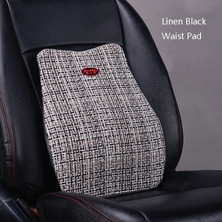 Car Seat Neck Pillow And Back Pad Linen Memory Cotton Soothing Car Cushion