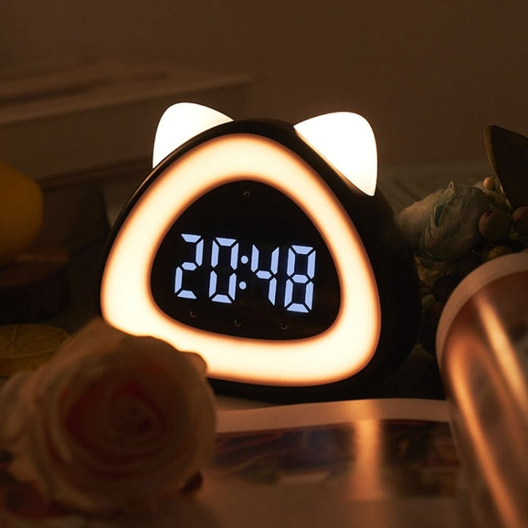Wake Up Lights Cute Cartoon Animals  Alarm Clock Bedside Electronic Night Lamp Clock