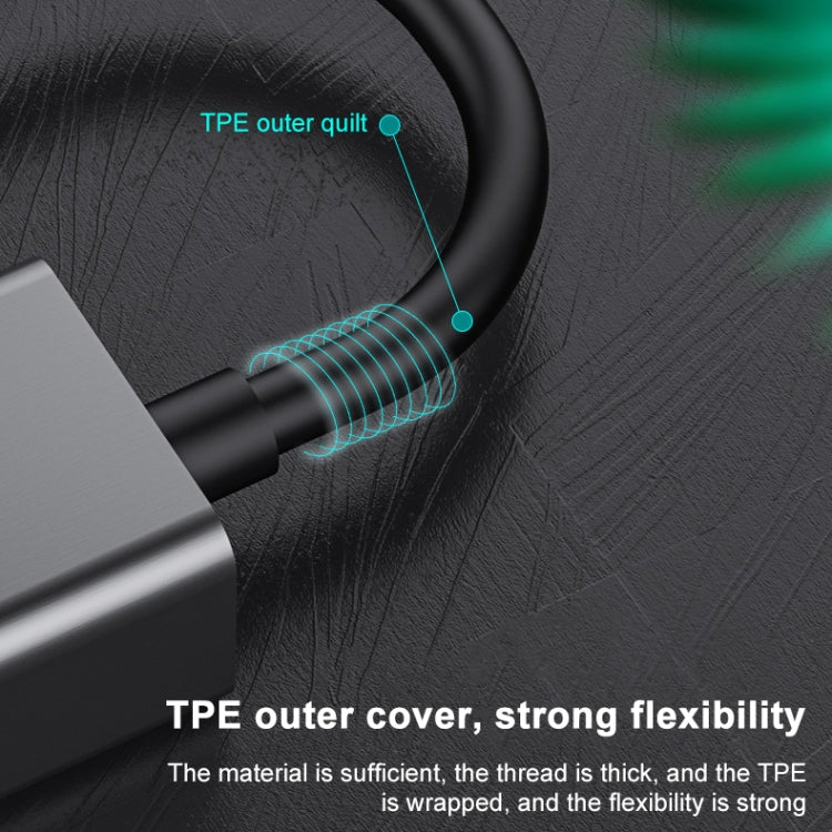 Type-C To RJ45 Gigabit Ethernet Adapter For Mac And Windows, With Light