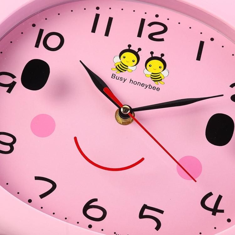 A15511 Cute Cartoon Children Room Clock Watch Bedroom Living Room Small Bee Clock(Yellow)