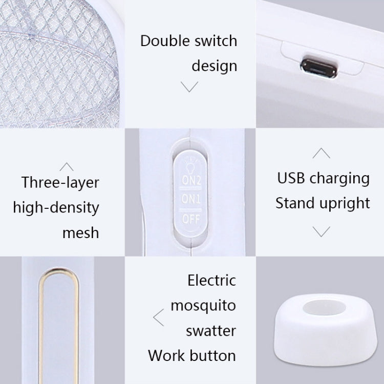 SY-D2012 Intelligent Mosquito Swatter Home Indoor Wireless LED Mosquito Killer