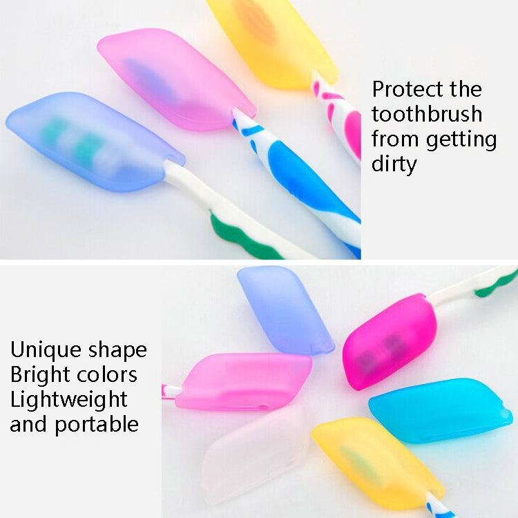 10 PCS Silicone Toothbrush Cover Travel Portable Toothbrush Box Color Random Deilvery