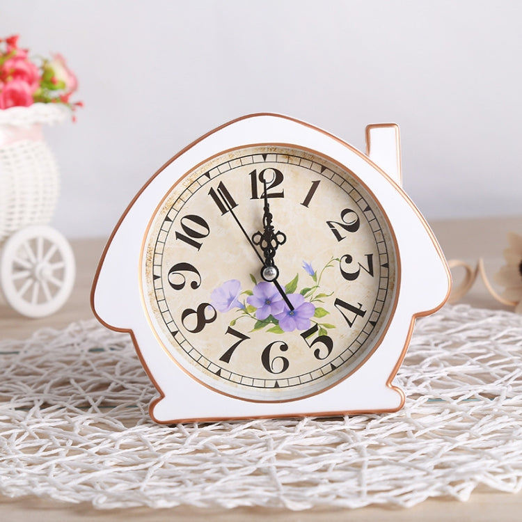 2 PCS G52 Retro European Nostalgic Alarm Clock Room Decoration Quiet Clock