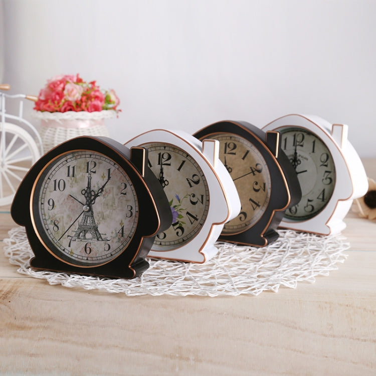 2 PCS G52 Retro European Nostalgic Alarm Clock Room Decoration Quiet Clock